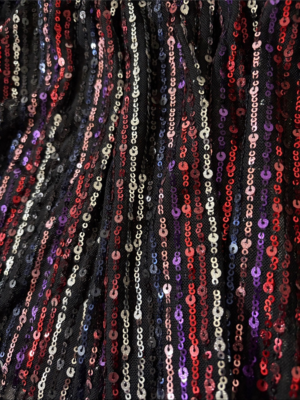 SAYLOR Quintana Ruffle Sequin Tiered Cocktail Dress - Picture 11 of 12